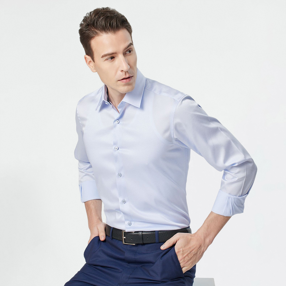 【pierre cardin 皮爾卡登】男襯衫 通勤百搭舒適透氣素色基本款短袖襯衫_淺藍色(81153-32) 歷史價格詳細信息
