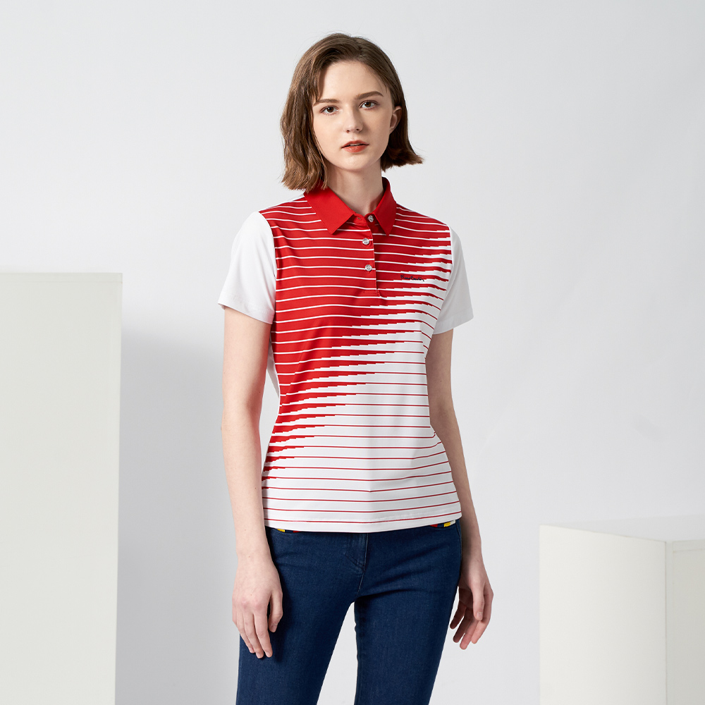 【pierre cardin 皮爾卡登】輕運動 女款 Hi Cool吸濕排汗彈性網眼素面短袖POLO衫-白色(8227291-90) 歷史價格詳細信息