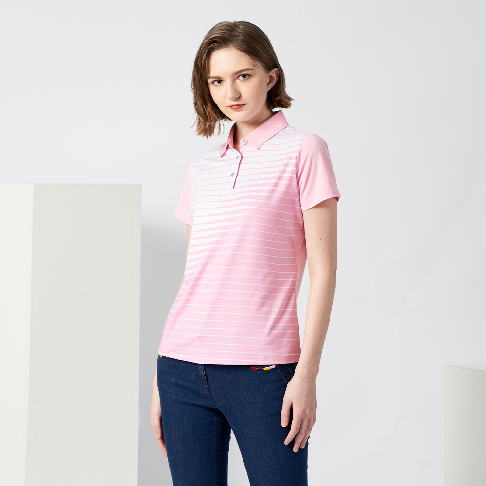 【pierre cardin 皮爾卡登】輕運動 女款 Hi Cool吸濕排汗彈性網眼素面短袖POLO衫-白色(8227291-90) 歷史價格詳細信息