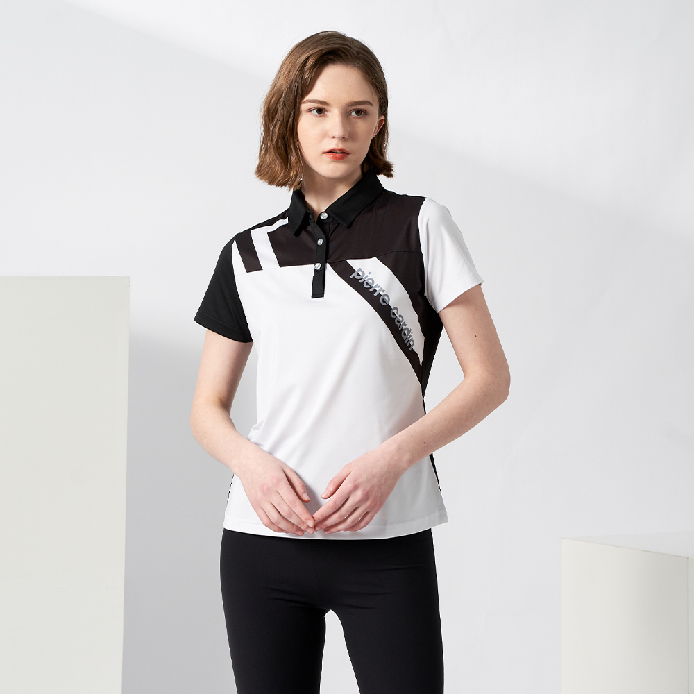 【pierre cardin 皮爾卡登】輕運動 女款 Hi Cool吸濕排汗彈性網眼素面短袖POLO衫-白色(8227291-90) 歷史價格詳細信息