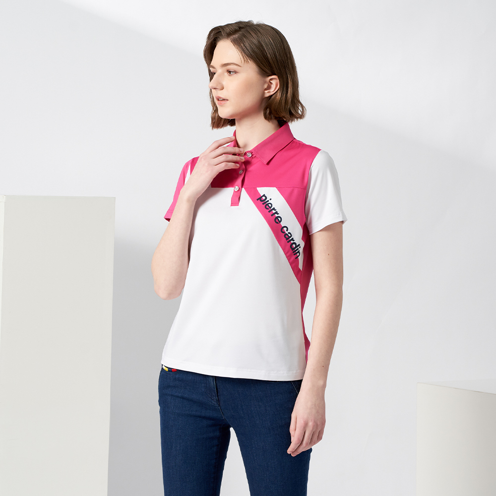 【pierre cardin 皮爾卡登】輕運動 女款 Hi Cool吸濕排汗彈性網眼素面短袖POLO衫-白色(8227291-90) 歷史價格詳細信息