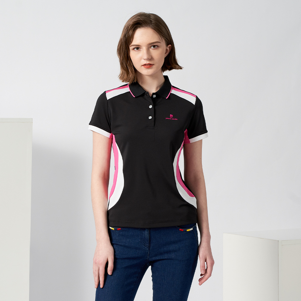 【pierre cardin 皮爾卡登】輕運動 女款 Hi Cool吸濕排汗彈性網眼素面短袖POLO衫-白色(8227291-90) 歷史價格詳細信息