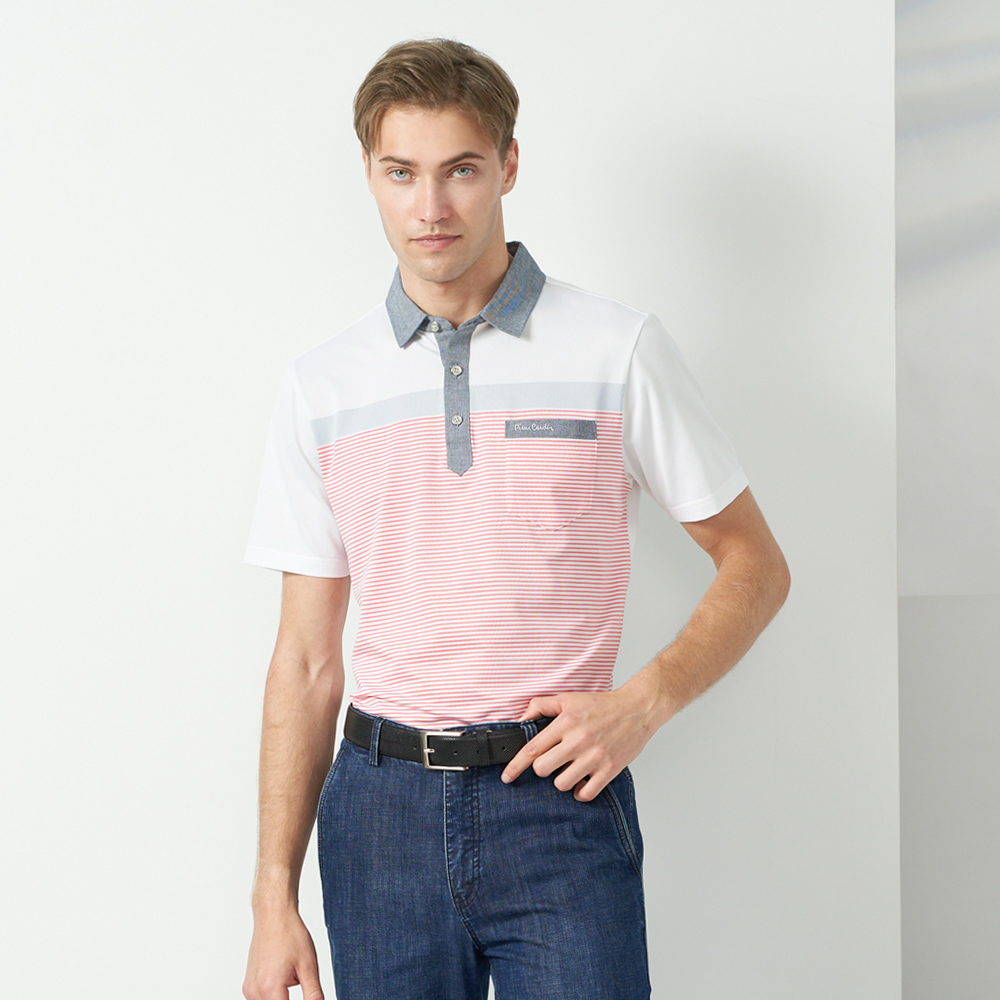 【pierre cardin 皮爾卡登】商務休閒 男款 吸濕排和定位條襯衫領短袖polo衫-白色(5237205-90) 價格比較,價格查詢,歷史價格詳細信息