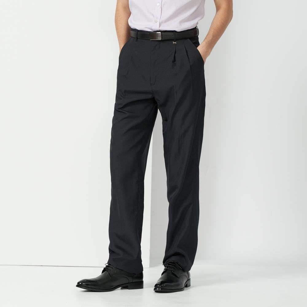 【pierre cardin 皮爾卡登】男裝 暗條紋打摺西裝褲-深灰色 (5237853-98) 歷史價格詳細信息