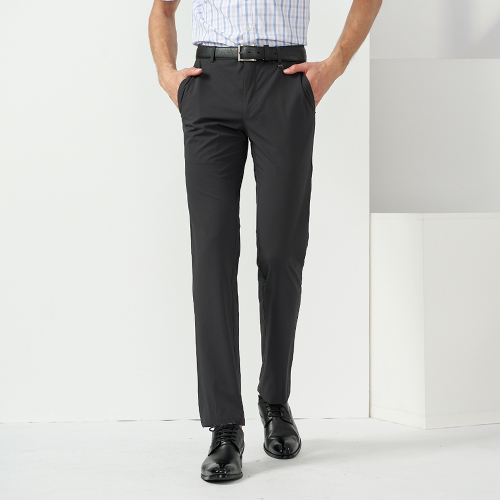 【pierre cardin 皮爾卡登】男裝 彈性素色平口西裝褲-深灰色 (5237848-98) 歷史價格詳細信息