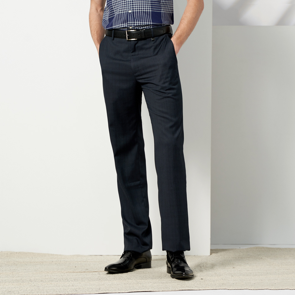 【pierre cardin 皮爾卡登】男裝 小暗格紋平口西裝褲-深灰色 (5237847-97) 歷史價格詳細信息
