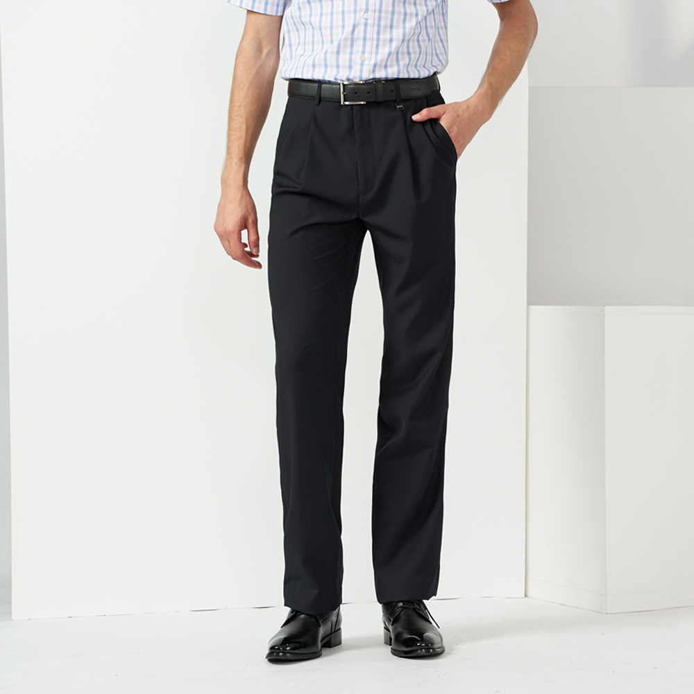 【pierre cardin 皮爾卡登】男裝 暗條紋打摺西裝褲-深灰色 (5237853-98) 歷史價格詳細信息