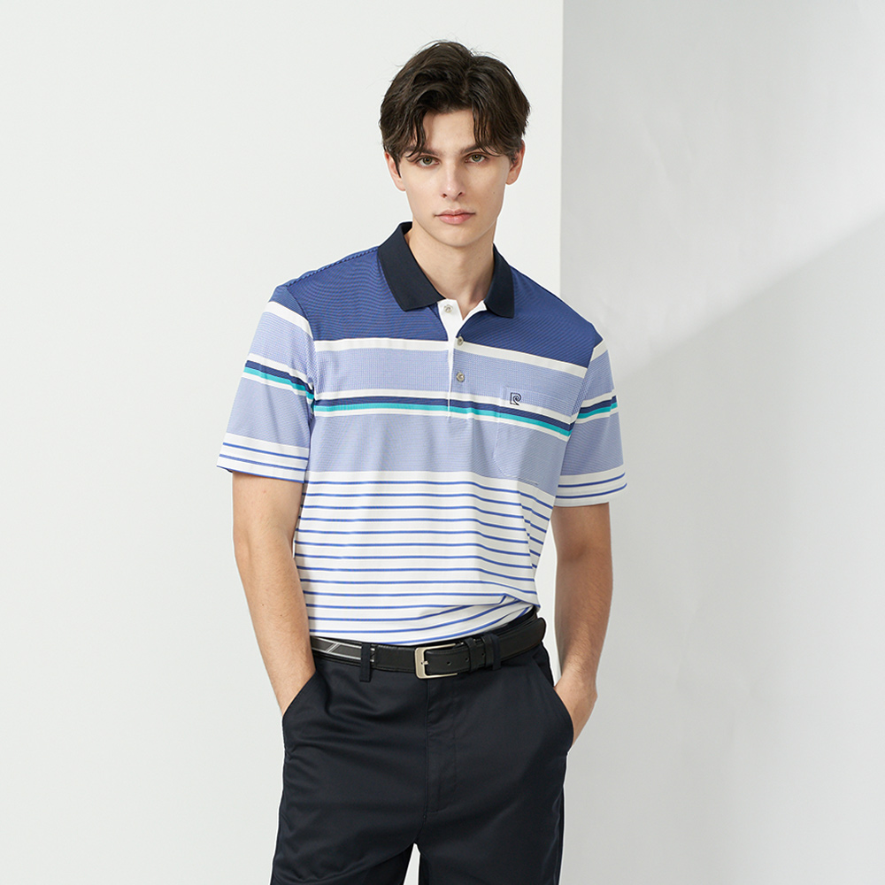 【pierre cardin 皮爾卡登】男款 TOP定位橫條短袖POLO衫-紫色 (5237293-25) 歷史價格詳細信息