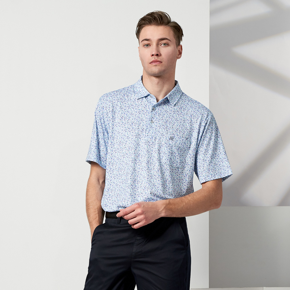 【pierre cardin 皮爾卡登】男款 TOP印花短袖POLO衫-藍色 (5237286-35) 歷史價格詳細信息