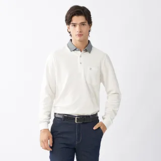 【pierre cardin 皮爾卡登】商務休閒 蓄熱保暖刷毛定位直條長袖POLO衫-藍色(5225274-35) 歷史價格詳細信息