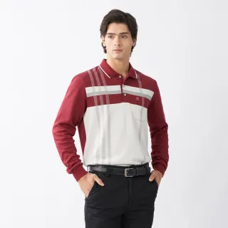 【pierre cardin 皮爾卡登】商務休閒 蓄熱保暖刷毛定位直條長袖POLO衫-藍色(5225274-35) 歷史價格詳細信息