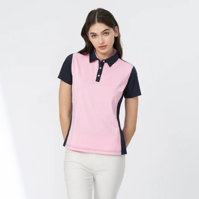 【pierre cardin 皮爾卡登】女款 吸濕排汗胸前印花長袖polo衫-紫色(4225203-28) 歷史價格詳細信息