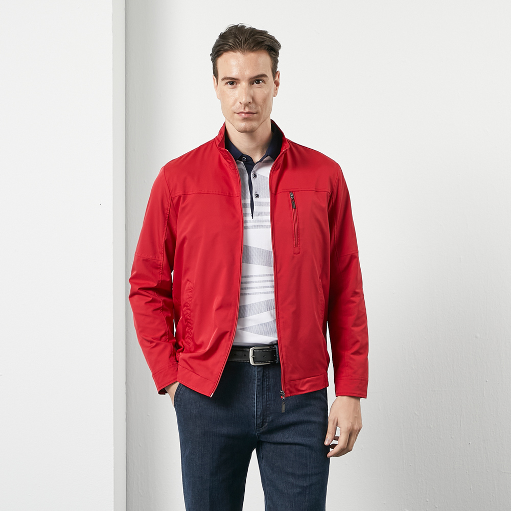 【pierre cardin 皮爾卡登】男款 時尚印條休閒薄夾克-灰色 (5215661-95) 歷史價格詳細信息