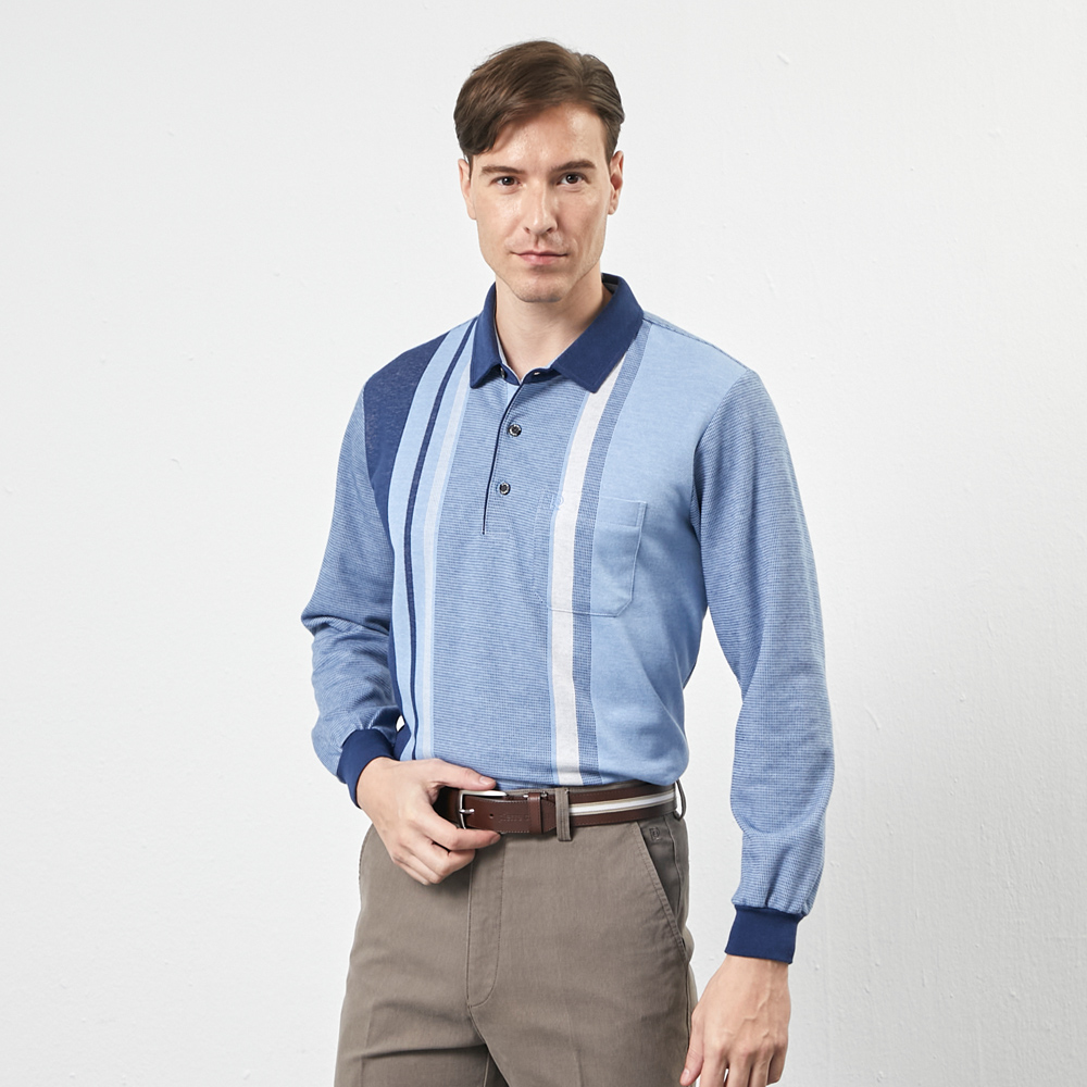 【pierre cardin 皮爾卡登】男款 刷毛直條長袖polo衫-粉色 (5215205-75) 歷史價格詳細信息