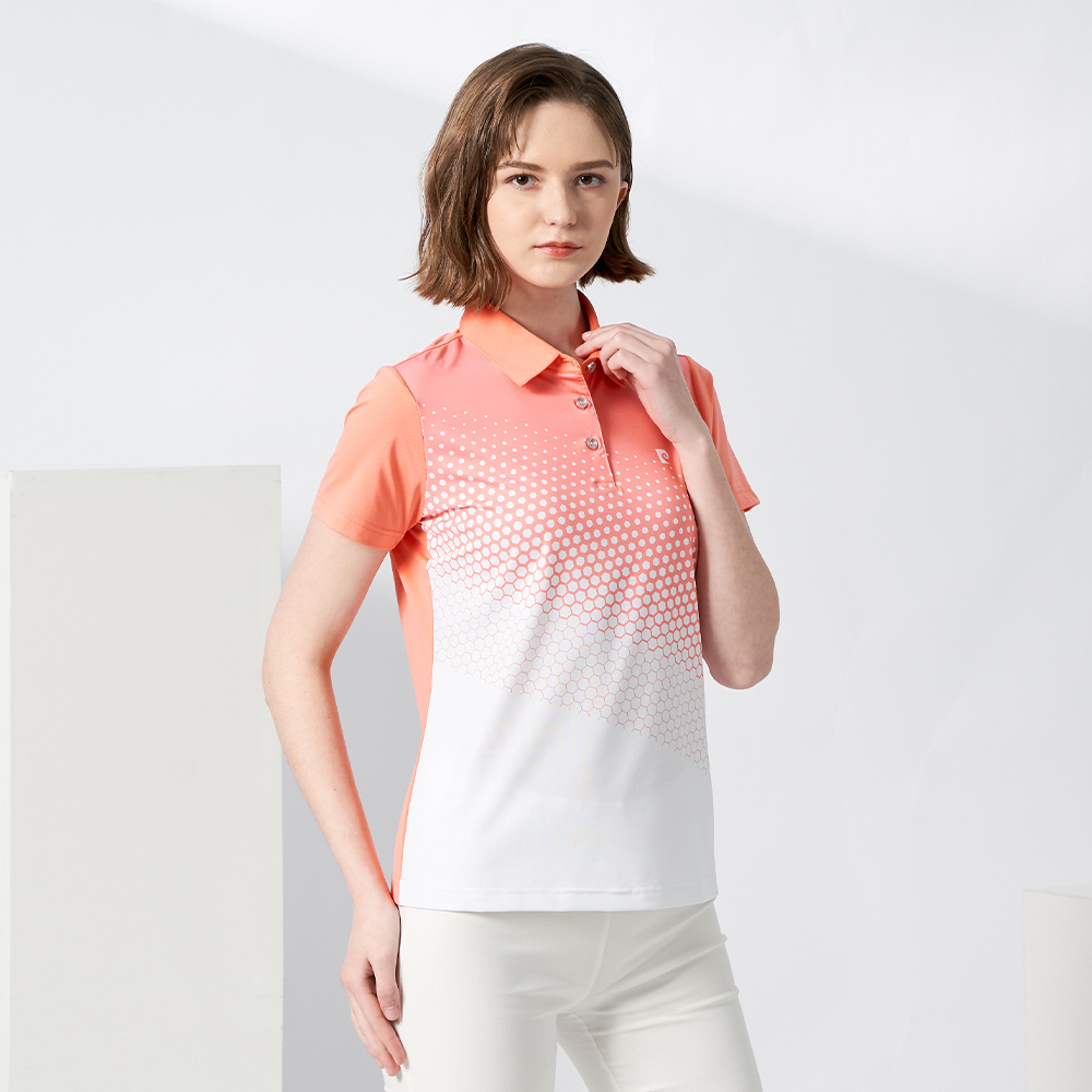 【pierre cardin 皮爾卡登】輕運動 女款 Hi Cool吸濕排汗彈性網眼素面短袖POLO衫-白色(8227291-90) 歷史價格詳細信息