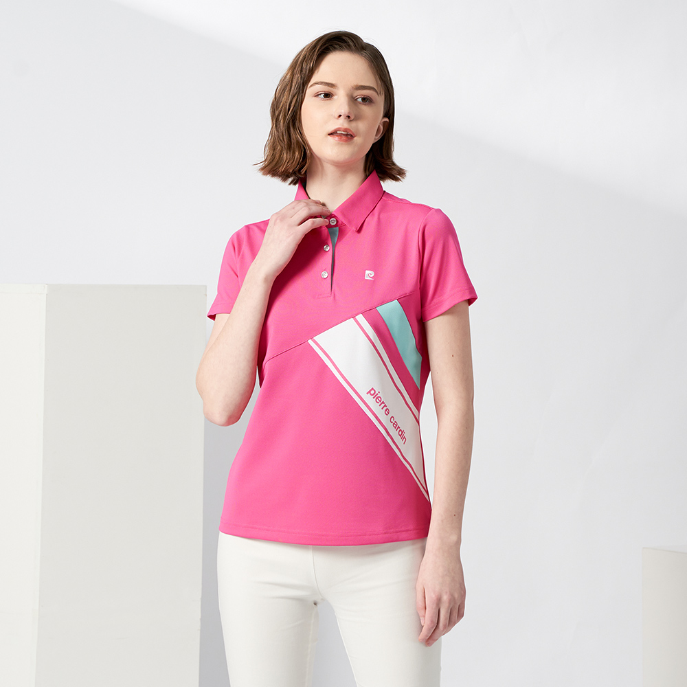 【pierre cardin 皮爾卡登】輕運動 女款 Hi Cool吸濕排汗彈性網眼素面短袖POLO衫-白色(8227291-90) 歷史價格詳細信息
