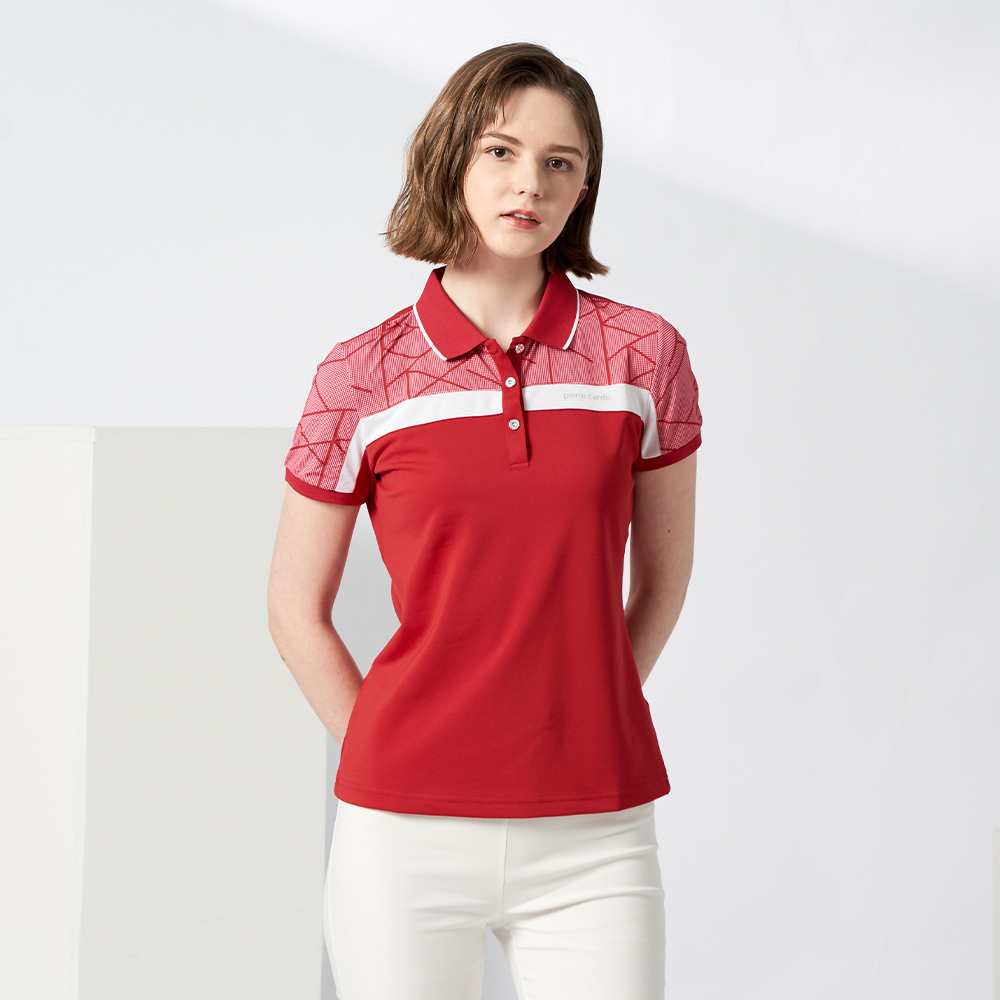 【pierre cardin 皮爾卡登】輕運動 女款 Hi Cool吸濕排汗彈性網眼素面短袖POLO衫-白色(8227291-90) 歷史價格詳細信息