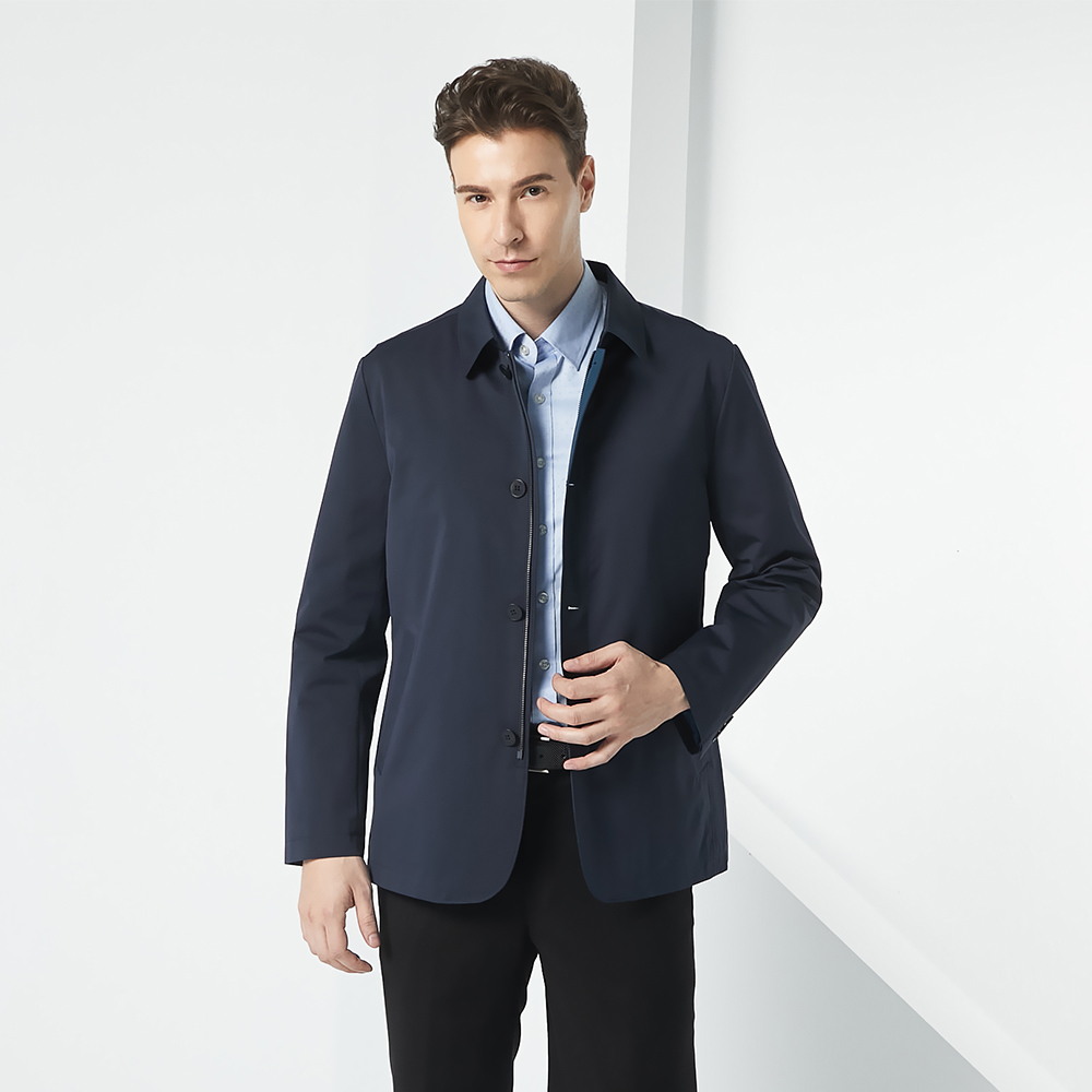 【pierre cardin 皮爾卡登】男款 時尚印條休閒薄夾克-灰色 (5215661-95) 歷史價格詳細信息