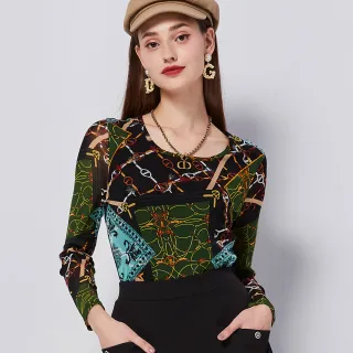 【HONOR】印花綁帶設計上衣｜山形屋官方旗艦館 歷史價格詳細信息