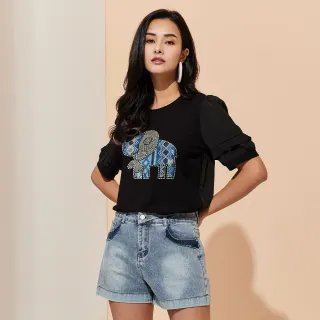 【HONOR 山形屋】口袋車線刷色牛仔短裙-藍 歷史價格詳細信息