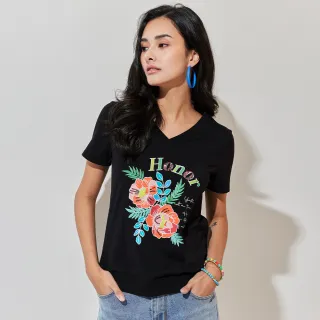【HONOR 山形屋】黑花朵造型傘狀半身裙 歷史價格詳細信息