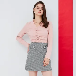 【HONOR 山形屋】口袋車線刷色牛仔短裙-藍 歷史價格詳細信息