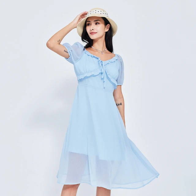 【HONOR 山形屋】綁帶撞色設計洋裝 歷史價格詳細信息