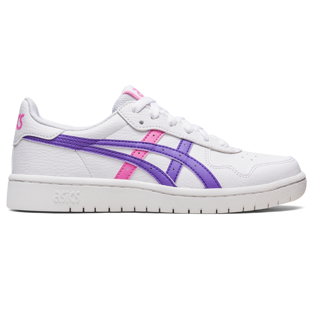 Asics 亞瑟士 休閒鞋 Japan S GS 大童 女鞋 白 黑 經典 復刻 皮革 1204A007124 歷史價格詳細信息