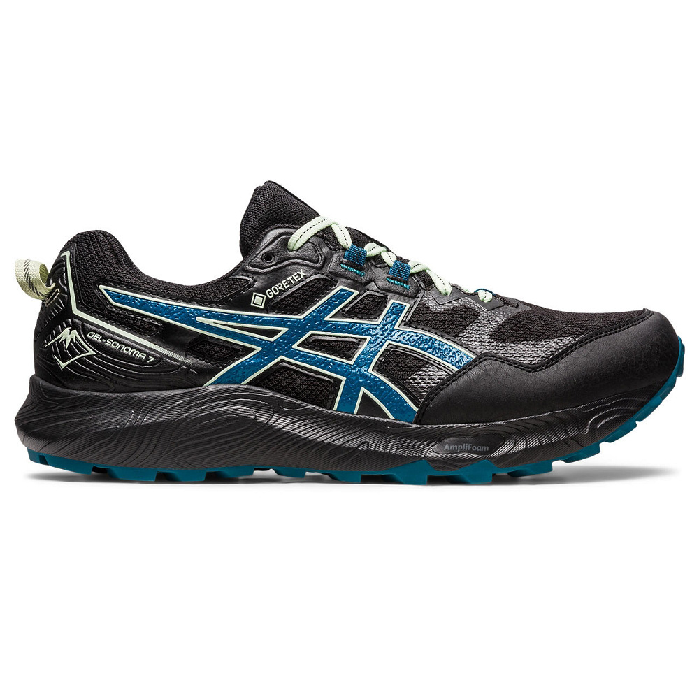 Asics Gel-sonoma 7 Gtx [1011B593-005] 男 慢跑鞋 越野跑鞋 戶外 防水 黑 螢光綠 歷史價格詳細信息