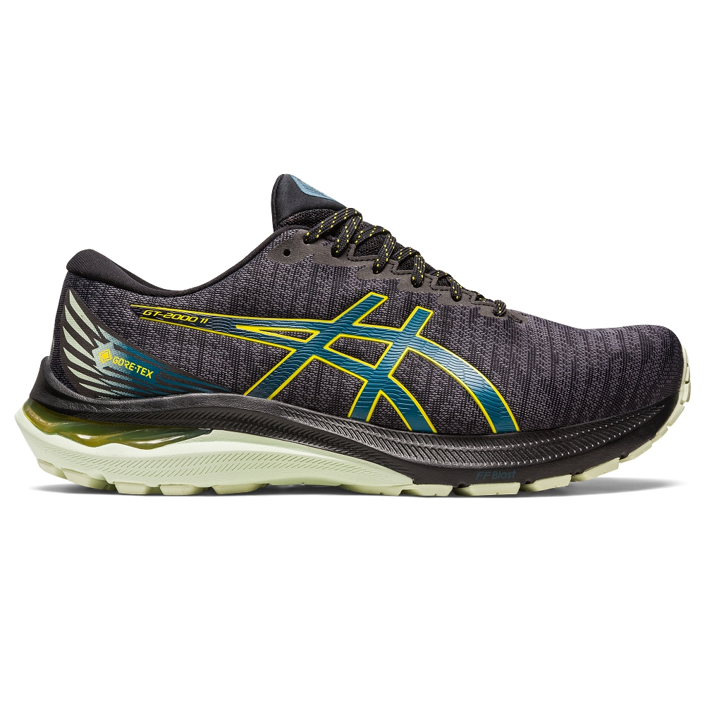 Asics 慢跑鞋 GT-2000 11 GTX 男鞋 黑 綠 防水 Gore Tex 支撐 運動鞋 路跑 1011B477002 歷史價格詳細信息
