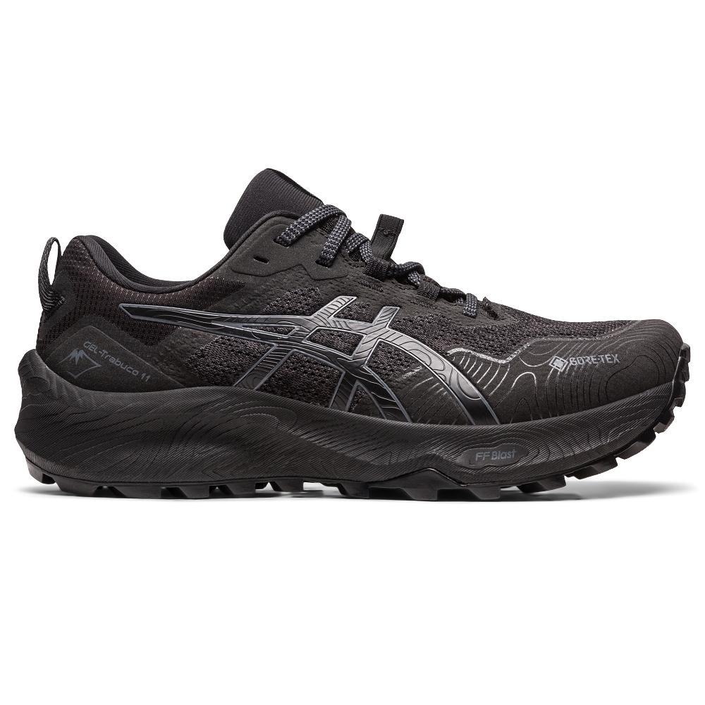 ASICS 慢跑鞋 GEL-TRABUCO 11 GTX 全黑 越野防水鞋 女 1012B425002 歷史價格詳細信息