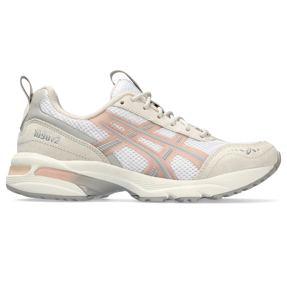 Asics 亞瑟士 休閒鞋 GEL-1090 V2 女鞋 白 米白 藕粉 復刻 緩震 運動鞋 1202A383103 歷史價格詳細信息