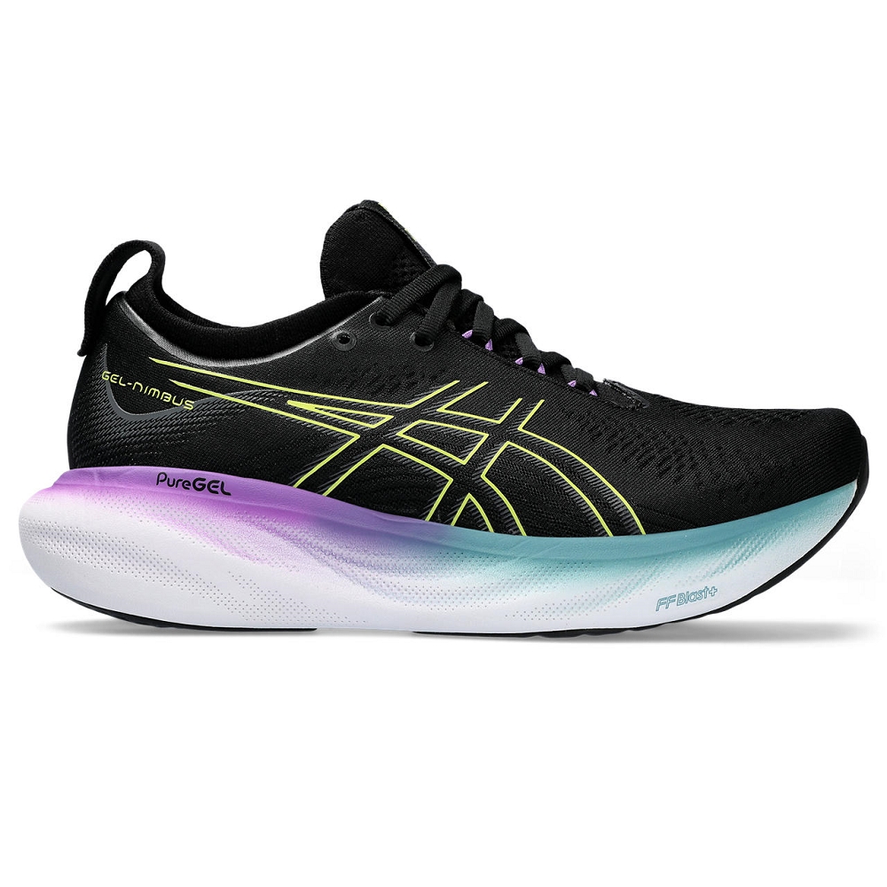 Asics 亞瑟士 慢跑鞋 GEL-Nimbus 25 女鞋 黑 全黑 緩震 路跑 運動鞋 1012B356002 歷史價格詳細信息