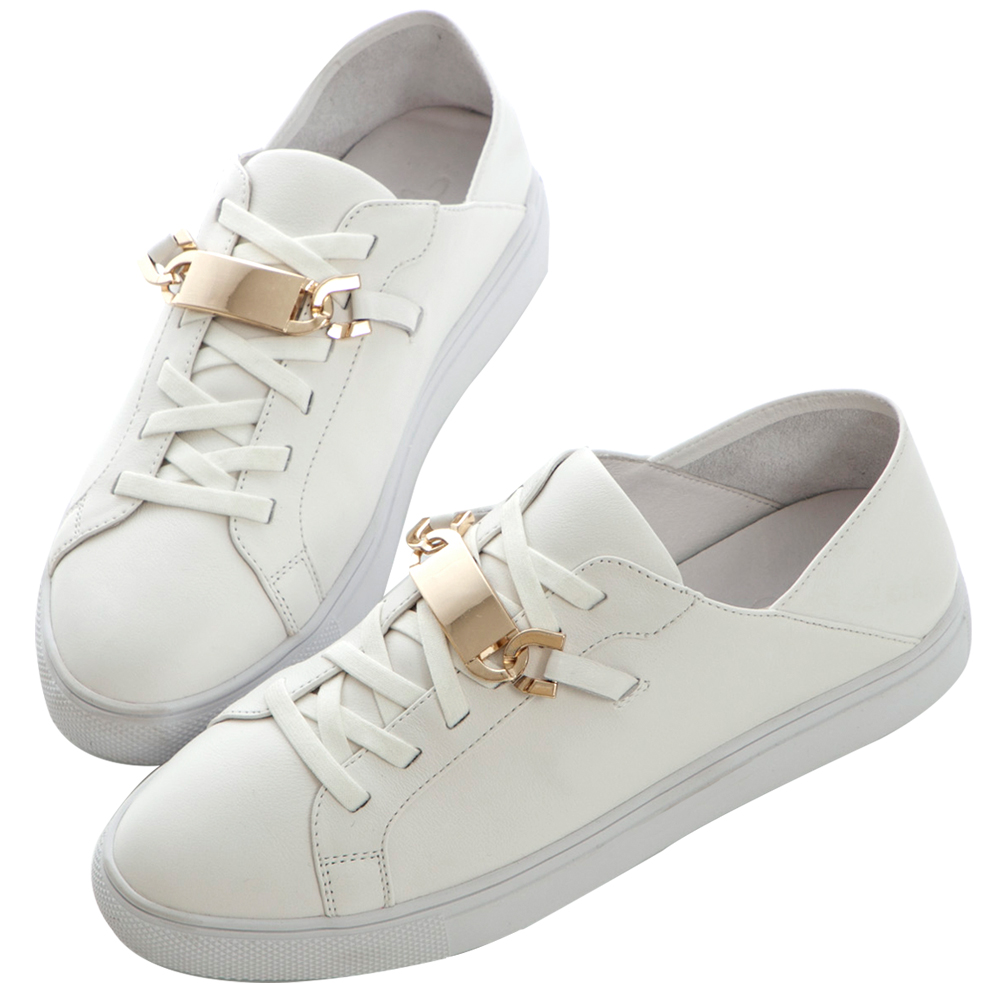 【Grace Gift】金屬圓釦套趾平底拖鞋(淺黃) 歷史價格詳細信息