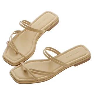 【Grace Gift】斜方頭扭結低跟涼鞋(黑) 歷史價格詳細信息