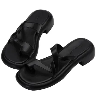 [Grace Gift] 不規則金屬釦低跟穆勒鞋 歷史價格詳細信息