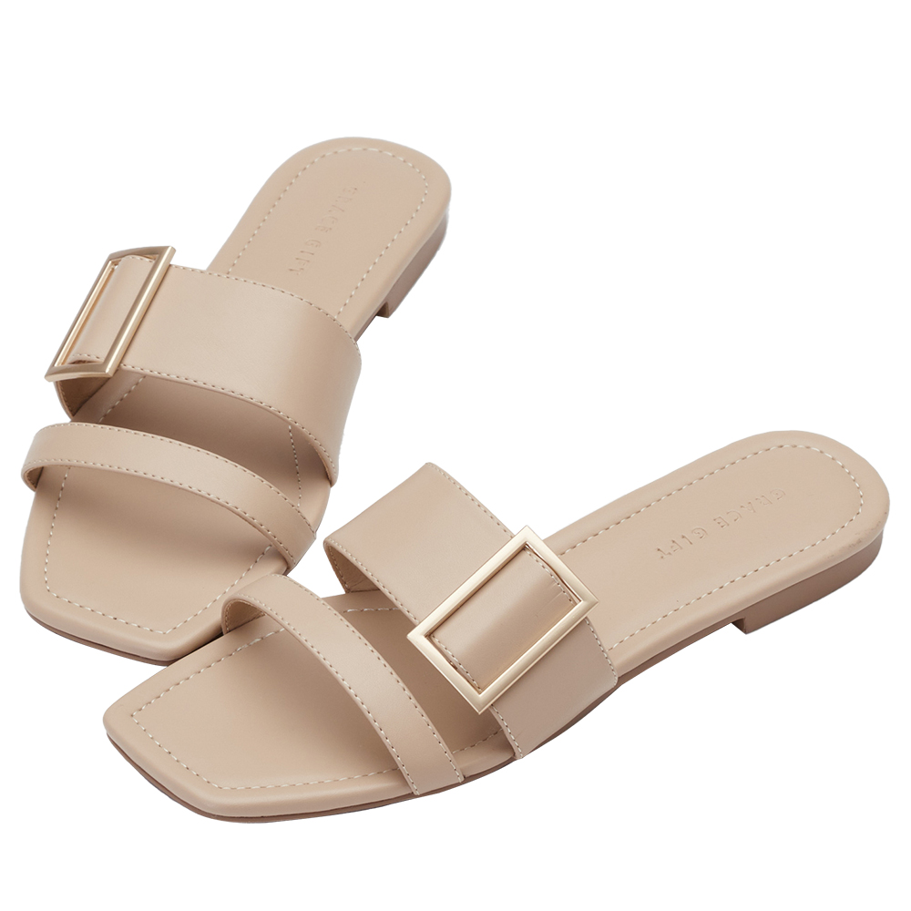 [Grace Gift] 雙色拼接繫帶低跟鞋 歷史價格詳細信息