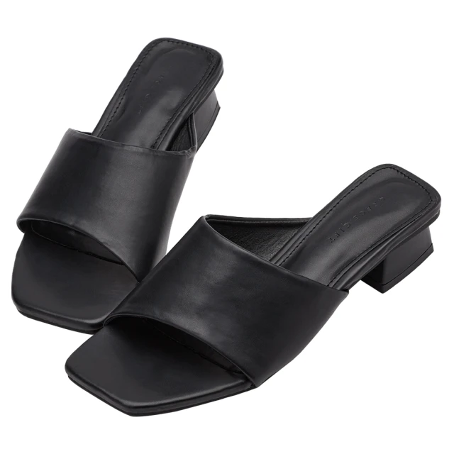 [Grace Gift] 不規則金屬釦低跟穆勒鞋 歷史價格詳細信息