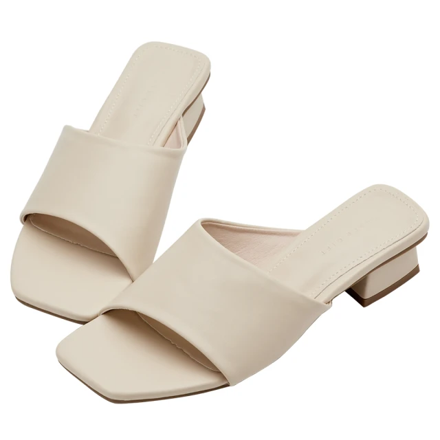 [Grace Gift] 不規則金屬釦低跟穆勒鞋 歷史價格詳細信息