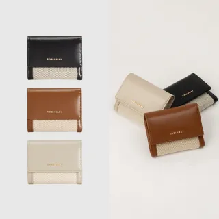 【ROBINMAY】柏林麻布拉鍊卡夾(拉鍊封口/異材質拼接/附鑰匙扣/多款任選) 歷史價格詳細信息