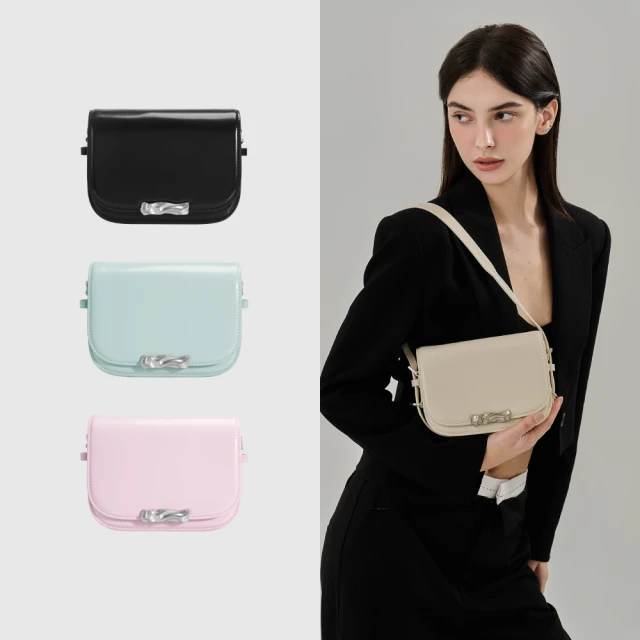 【ROBINMAY】鏡盒日夜斜背包(向下扳扣封口/多色任選) 歷史價格詳細信息