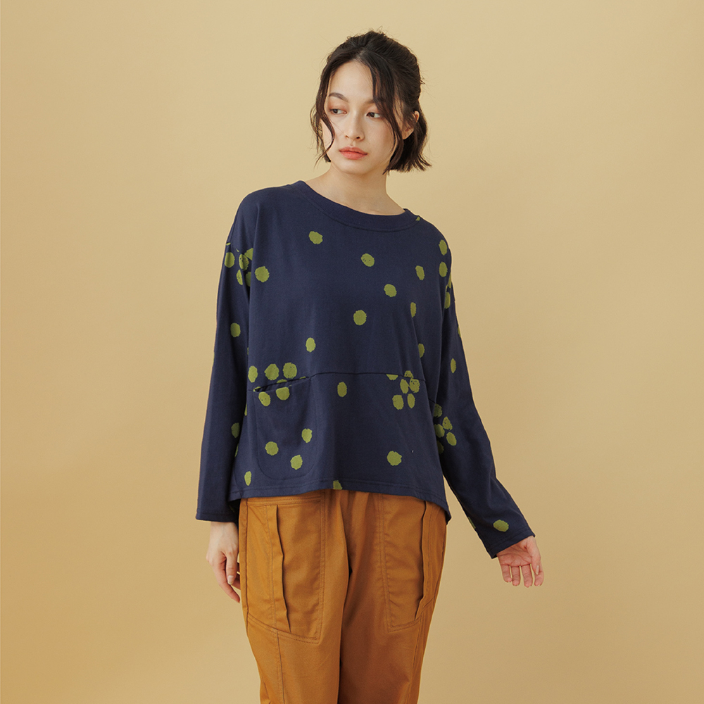 【MOSS CLUB】三角形印花後綁結-女七分袖上衣 綁結 藍 白 紫(三色/魅力商品/版型適中) 歷史價格詳細信息