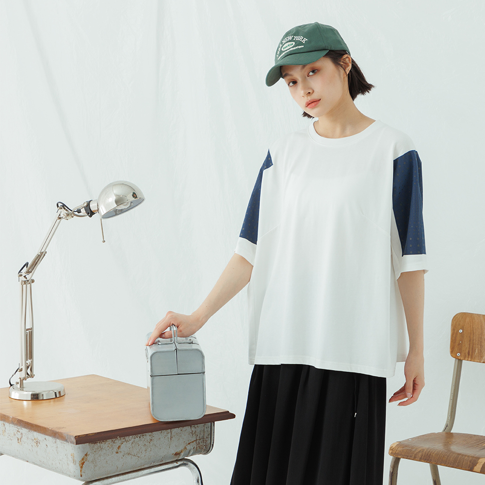 【MOSS CLUB】點點撞色-女長袖針織衫 撞色 藍 綠 黃(三色/魅力商品/版型適中) 歷史價格詳細信息