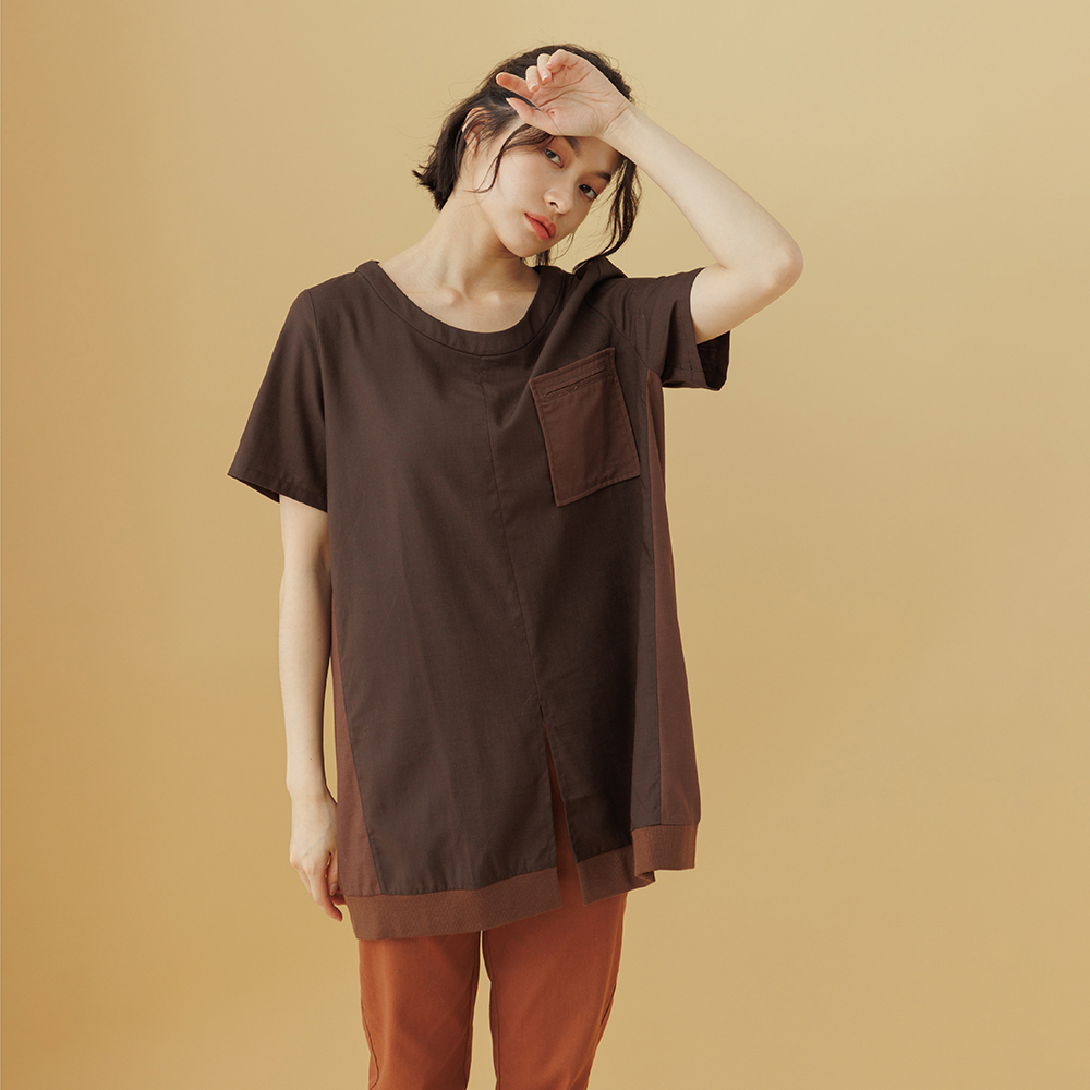 【MOSS CLUB】簡約文青襯衫-女短袖洋裝(深桔/版型偏大) 歷史價格詳細信息