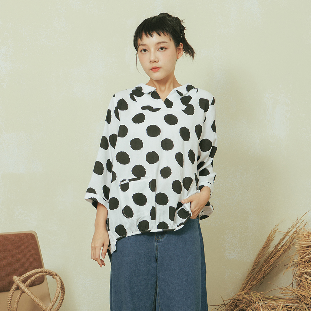 【MOSS CLUB】圓點點暈染漸變-女長袖襯衫 圓點 紅 黃(二色/版型適中) 歷史價格詳細信息