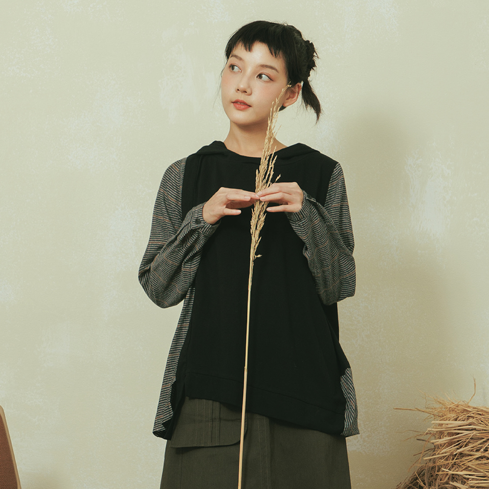 【MOSS CLUB】大格紋不對稱剪接圓領-女長袖襯衫 格紋 藍 紅(二色/版型適中) 歷史價格詳細信息