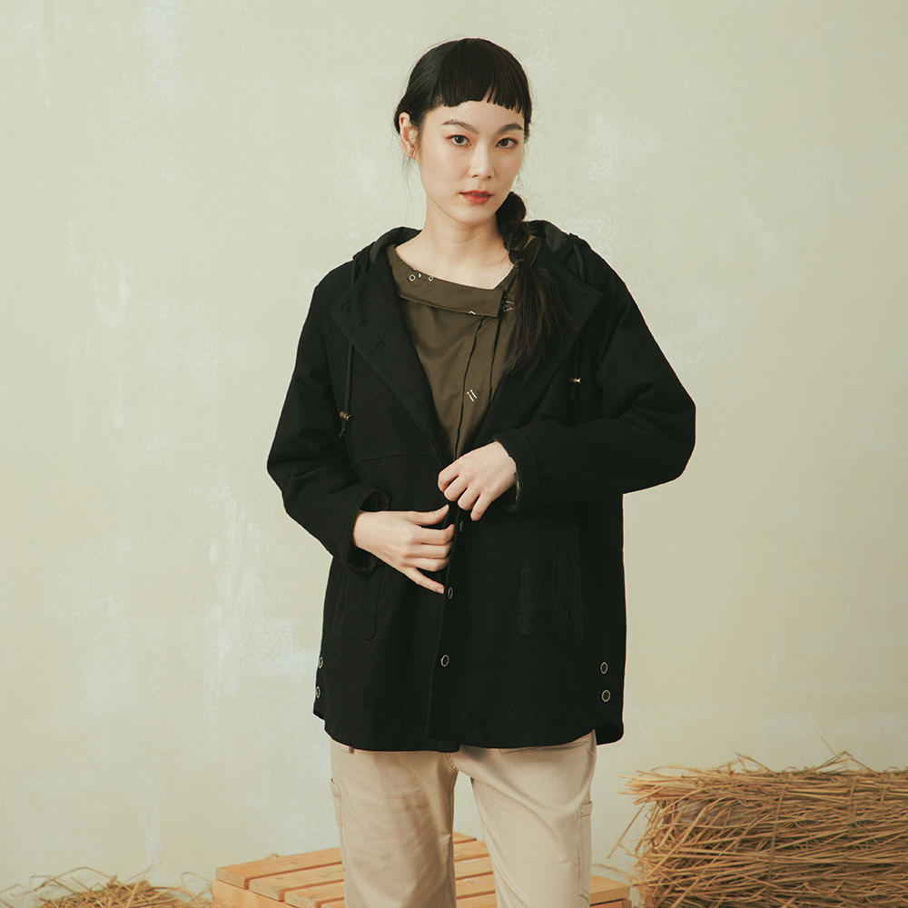 【MOSS CLUB】斜剪接鬆緊腰頭-女長褲 彈性 黑(二色/版型適中) 歷史價格詳細信息