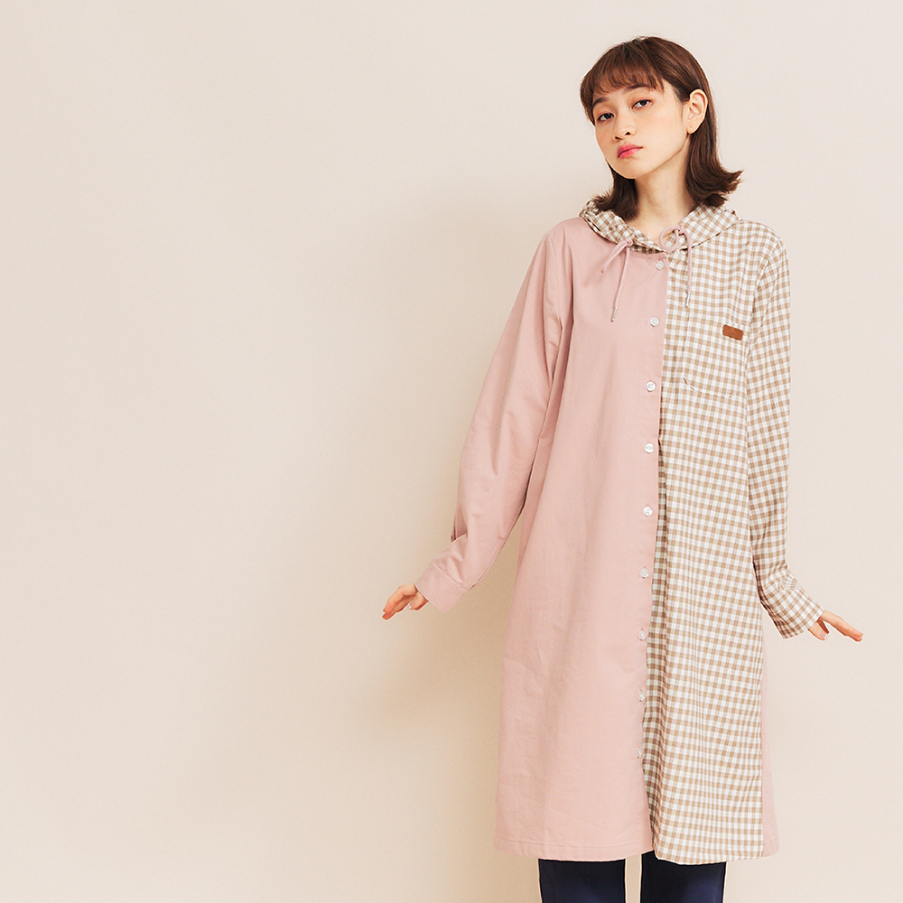 拼接格子連帽外套女 中長款 加厚保暖羽絨棉服 少女感 時尚減齡羽絨大衣 韓版寬鬆顯瘦鋪棉外套 大尺碼防寒冬季棉襖 冬季大 歷史價格詳細信息