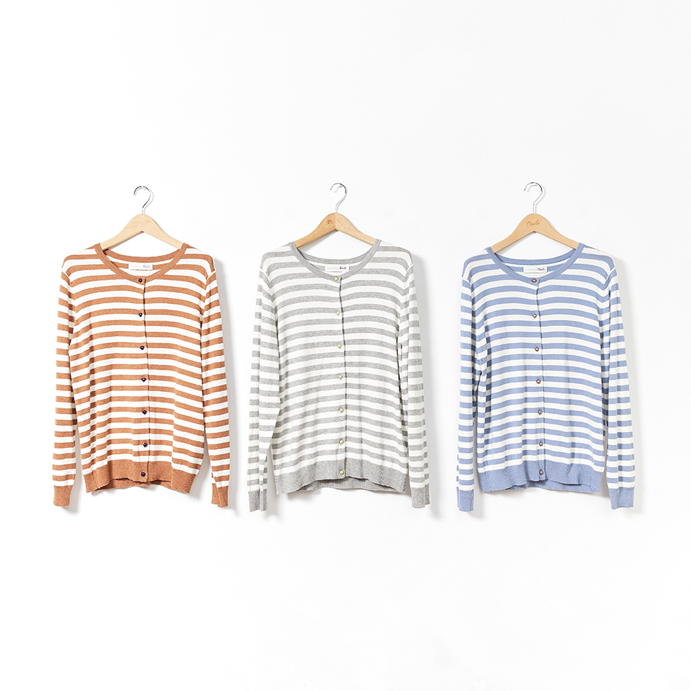 【Dailo】小虎斑圖案圓領-女長袖針織衫 印花 藍 白 灰(三色/魅力商品/版型合身) 歷史價格詳細信息