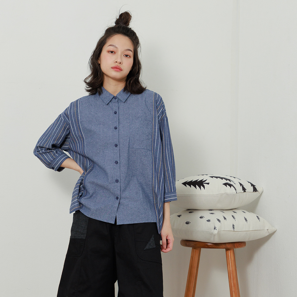 【MOSS CLUB】紋後綁結球型-女長袖洋裝 綁結 藍 桔(二色/版型適中) 歷史價格詳細信息